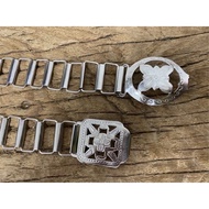 !!️Good To Use Durable Length 45 Inches!!️Silver Belt Crocodile Brand Grandmother's Thai Dress Saron