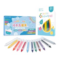 mamayo 6 Colors 12 Retractable Washable Crayons Non-Toxic Children's Bath 6 12 Crayon Crayon for Kid