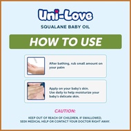 ♝ ◐ ❀ UniLove Squalane Baby Oil 60ml Bottle of 2