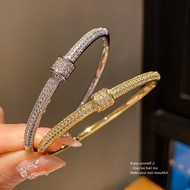 7EVL Bracelet Irregular Zircon All-Match Geometric High-End Feeling 18Kins Fashion Bracelet Bracelet