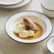 炒菜盤子商用咖喱飯面盤創意西餐盤西式紅菜盤家用牛排餐盤風