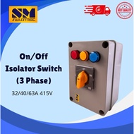 SWISSMEC | 3phase 3poles On/Off Isolator switch ( 32/40/63Amps 415V )