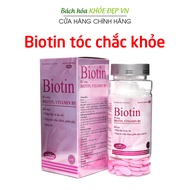 Viên uống Biotin bổ sung Vitamin B5 giúp tóc chắc khỏe giảm gãy rụng tóc 60 viên