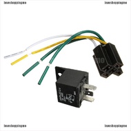 Car Auto Dc 12V Volt 30 40A Automotive 4 Pin 4 Wire Relay And Socket 30Amp 40Amp