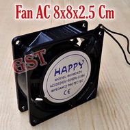 Happy AC Fan 8x8x2.5 cm cooling Fan 8 x 8 cm