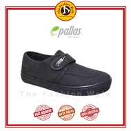 PALLAS JAZZ Single Strap Black School Shoes 204-031 | Kasut Sekolah Hitam Budak