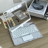 [หมุนได้+ถอดปกได้]เคสคีย์บอร์ดสำหรับไอแพด gen10 iPad 11 รุ่น A16  Pro12.9 Pro11 Air6 Air7 11" 13"202