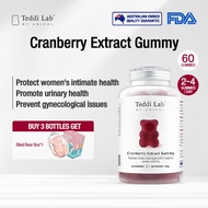 【Official】Unichi Cranberry Extract Teddi Lab Gummy  (60 Gummies) Protect women's intimate health， Pr