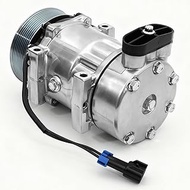 AC Compressor with Clutch Compatible with Kenworth C500 K270 K370 T170 T270 T370 T400 W900 Peterbilt
