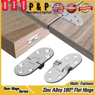 Zinc Alloy 180 Flat Folding Hinge Folding Flip Top Hinge , Furniture Hinge , Folding Hinge ,Backflap