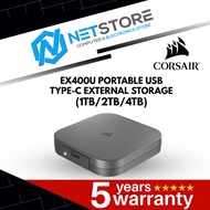 CORSAIR EX400U PORTABLE USB TYPE-C EXTERNAL STORAGE (1TB/2TB/4TB)
