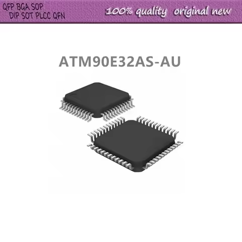 10Pcs/Lot ATM90E32AS-AU ATM90E32 QFP-48