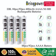 EBL 88pcs 92pcs 400mAh Ni-MH AAAA Rechargeable Battery For Flashlight Doorbell Alarm Clock Surface P