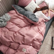 High-quality solid color cotton blanket and tici cotton pillowcase set cotton blanket comforter blan