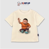 Beige Round Neck Summer T-Shirt for Boys, Genuine Cotton Beige Round Neck T-Shirt