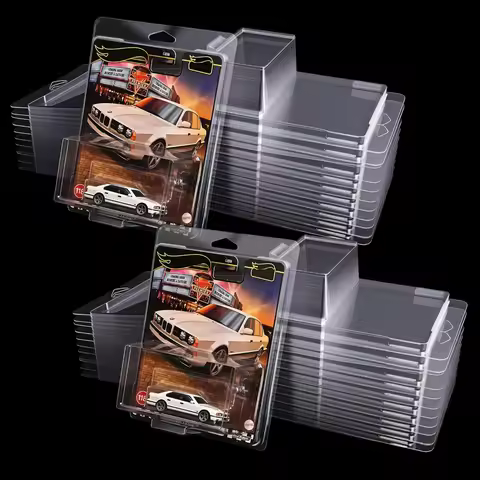 Clear Protector Cases Model Car Clamshell Cases Display Case for Hot-Wheels Clear Protective Packs C