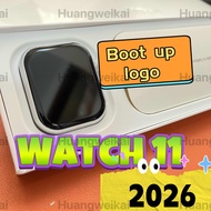 watch 11 logo watch AMOLED 47mm  smart watch wireless charging bluetooth calls  sport smart watch VS