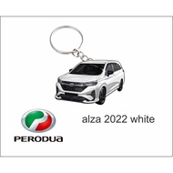 perodua alza white 2022 keychain 2d d27a