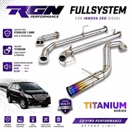 RGN Diesel Fullsetknalpot Innova 2KD Downpipe Turbo Top RHF R31 F44 full system innova 2kd stainless