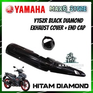 YAMAHA Y15ZR EXHAUST COVER & END CAP EXCITER SILENCER COVER 2K DIAMOND RAINBOW CRYSTAL INNER HITAM K