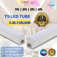 LED T5 Tube 3 Colour 1ft/ 2ft/ 3ft/ 4ft Lighting Plaster Ceiling Light Lampu Panjang Mentol Siling