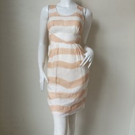 BANANA REPUBLIC 無袖洋裝，採用大麻纖維材質，內有襯裡，尺寸為 0 (XS)，胸圍 34 英吋。