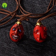 MEIHUAA Behelit Griffith Egg of King Necklace, Round Metal 1997 Anime Cosplay Props, Fans Gift Resin