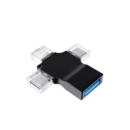 USB-C Micro usb Lightning USB conversion adapter (3in1) usb3.0 conversion Apple type c plug USB A to C micro usb Type C lightning OTG