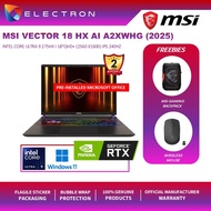 MSI Vector 18 HX AI A2XWHG-646 18" QHD+Gaming Laptop(Ultra 9 275HX,32GB,1TB SSD,RTX 5070Ti 12GB,W11)