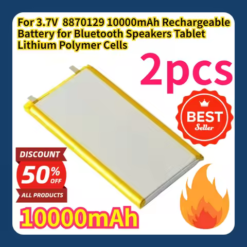 For 3.7V 8870129 10000mAh Rechargeable Battery for Bluetooth Speakers Tablet Lithium Polymer Cells