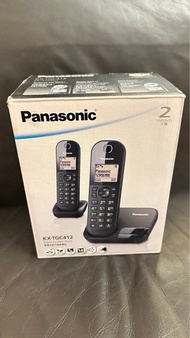 Panasonic digital cordless DECT phone．樂聲牌 數碼室內無線電話 KX-TGC412HK．1.6吋背光燈液晶體顯示屏．100%全新有盒