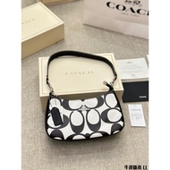 COa New Teri Underarm Bag with Black and White Color Block Single Shoulder Crossbody Bag  (With Box）