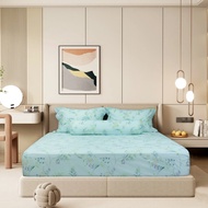 Stefani cotton velvet bed sheet and pillowcase set ST200049 (quilt not included) high quality velvet