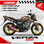 Stiker Dekal Verza 150 Variasi Skotlet motor full body - Sticker Decal Motor Honda Verza 150 AR-009