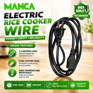 HOMEY RICE COOKER HEAVY DUTY AC Power Cord 2 Pin Plug Power Cable Rice Cooker Cord MANCA