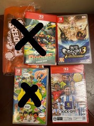 Switch game 無雙大蛇魔3終極版$250/全新未開efootball$160日版有中文