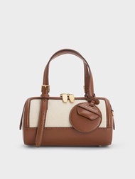 Charles & Keith - Enola 帆布托特包