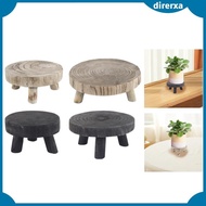 [Direrxa] Plant Display Stand, Flower Pot Holder, Flower Pot Holder, Wooden Planter Stool for Home