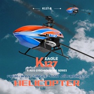 WLtoys XK K127 4CH 6-paksi Gyro Single RC Helikopter RTF Mainan Kawalan Jauh Untuk Pemula VS C129