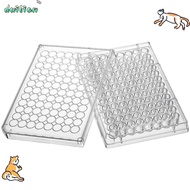 DUILIAN 1/5Pcs Tissue Culture Plate, 96 Well Plastic Experiment Instrument Tools, Useful  Flat Botto