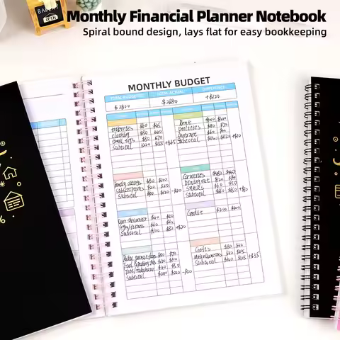 Daily Expense Account Book: Stylish Gold Foil Notebook – Track Your Spending & Manage Finances