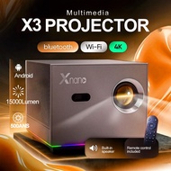 FINTEX X3 Ultra 1080P 15000Lumens Electric focus Projector Portable Anti-Shake Android 11.0 Pru