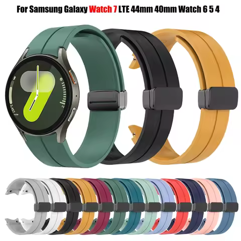 Silicone Sports Strap For Samsung Galaxy Watch 7 7LTE 6 5 Pro 4 Classic 47mm 45mm 44mm 40mm Bracelet