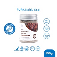 Pura [2PCS] Real Stock Without Sugar Non MSG 100g + Low Sodium Salt 300g Bundle