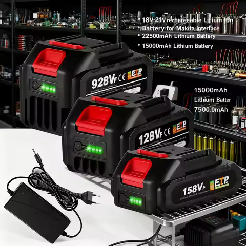 18V Rechargeable Lithium Ion Battery 22500mAh 15000mAh 928VF , For Makita Brushless Chainsaw Drill E
