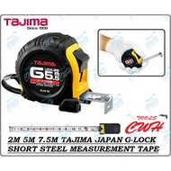 2M 5M 7.5M TAJIMA JAPAN G-LOCK SHORT STEEL MEASUREMENT TAPE MEASURING RULER MEASURER G3P20DY G9P50DY