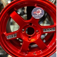 New Sportrim Promax Wheel TE37 15x7jj ET28 4H100 Candy Red