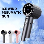 Handheld Turbo Fan, 6000mAh 100-Speed High-Speed Cooler Fan With Digital Display  Kipas Turbo Gengga
