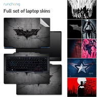 Marvel, Spiderman, Batman art pattern laptop sticker Notebook Skin is suitable for IBM/Dell/Dere/Sony/HP/Lenovo/ASUS/Samsung/Acer/Xiaoxin notebook sticker