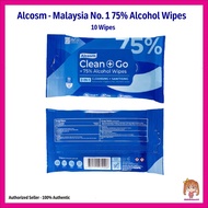 [ALCOSM] 75% Alcohol Classic Wipes (Wet Tissue) - 10 Wipes (Authorized Seller)